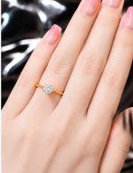 حلقه تک نگین سولیتر - تصویر 2