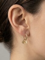 گوشواره حلقه ای با پولک